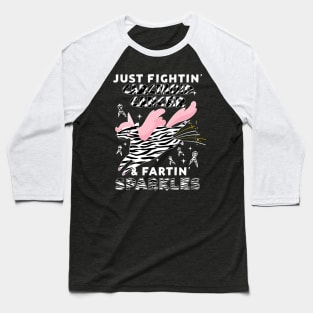 carcinoid cancer funny unicorn farting sparkles Baseball T-Shirt